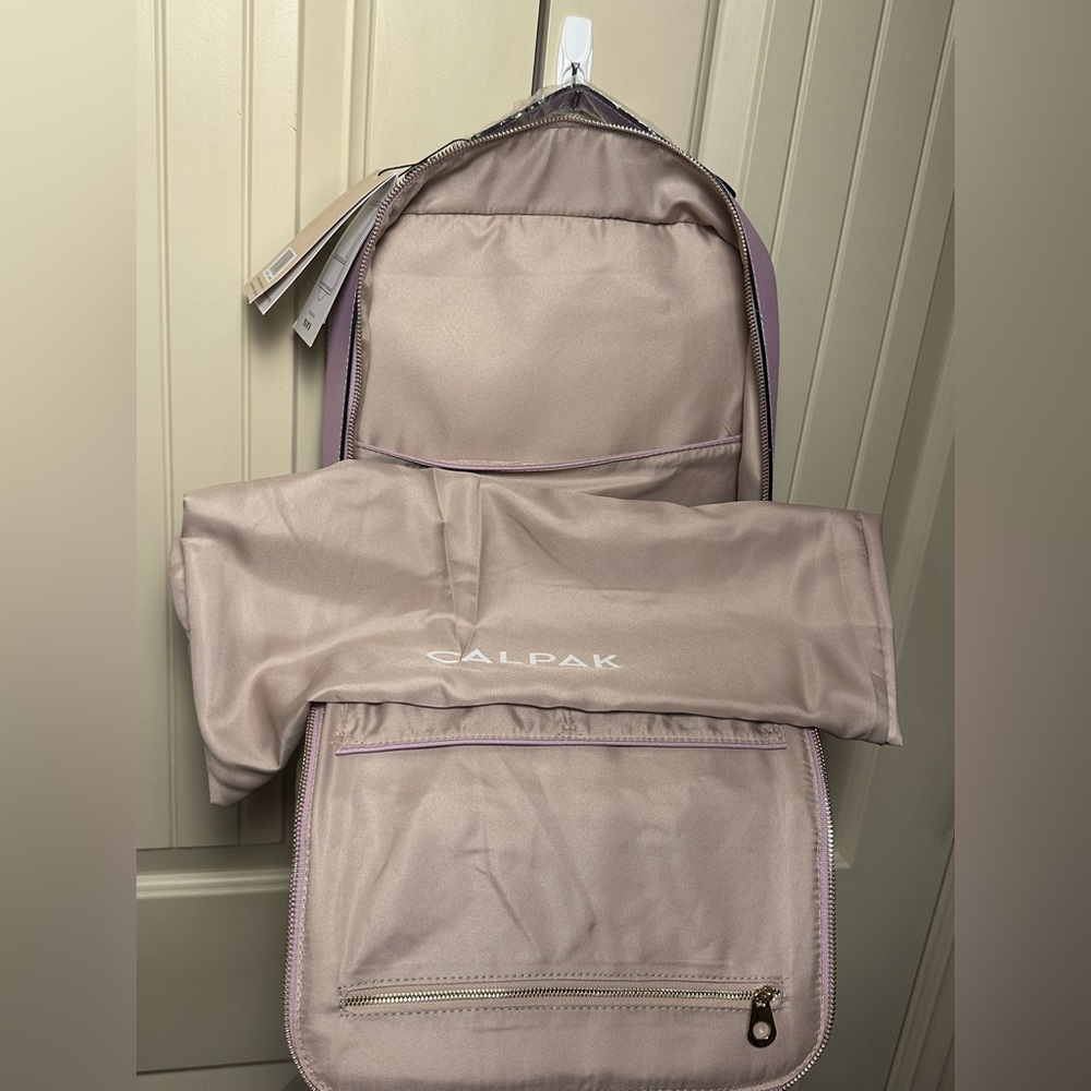 Calpak Kaya 15 inch Laptop Faux Leather Backpack Lavender NWT With Dust Bag $152 - Picture 15 of 16